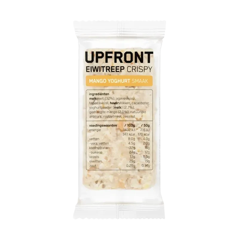 Upfront Eiwitreep crispy mango yoghurt