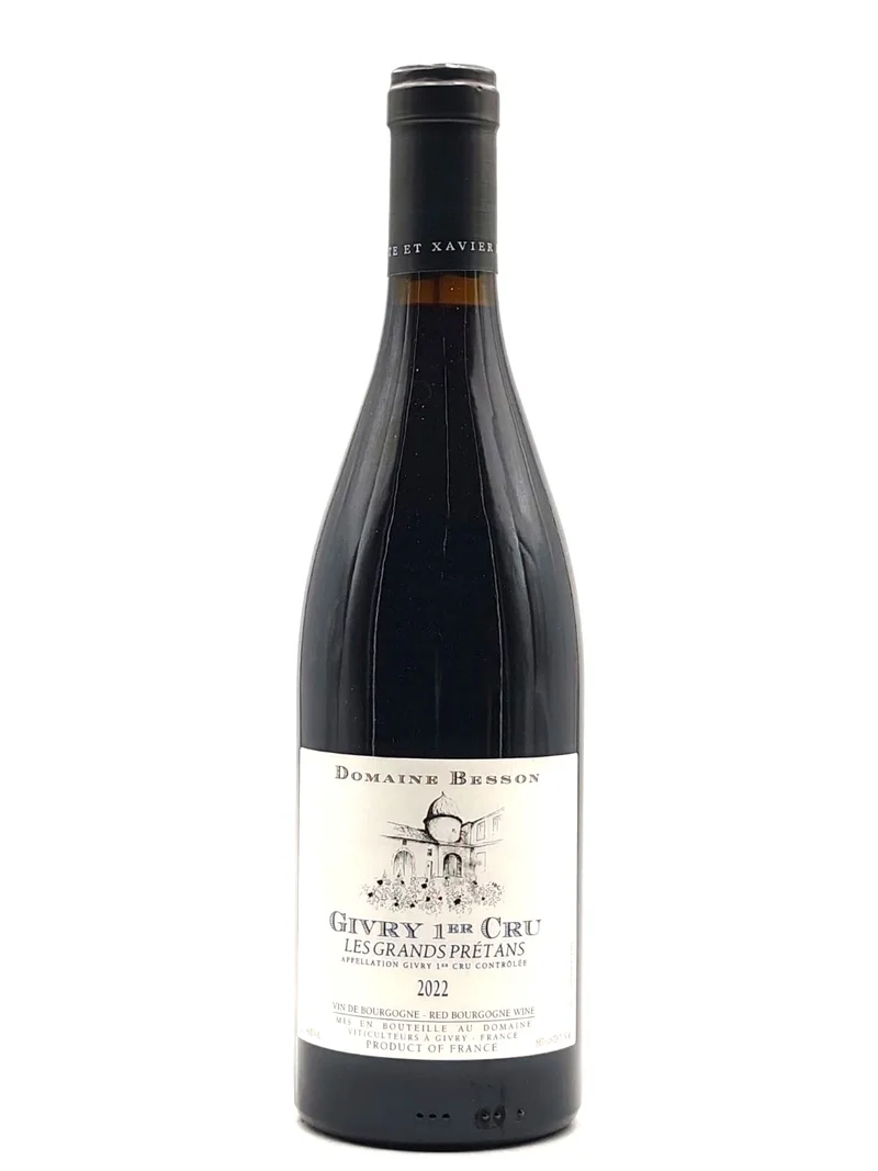 Givry 1e Cru Les Grands Prétans 2023 Rood, Domaine Besson