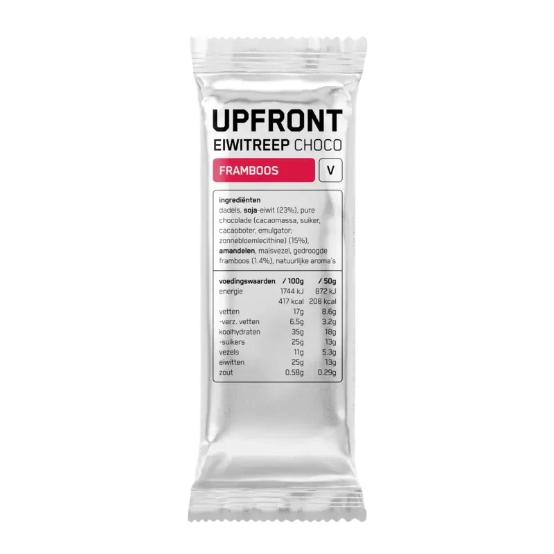 Upfront Eiwitreep choco framboos