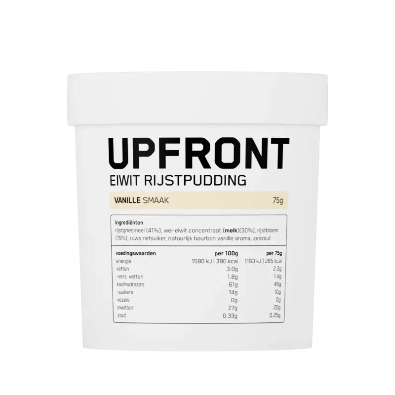 Upfront Eiwit rijstpudding vanille smaak
