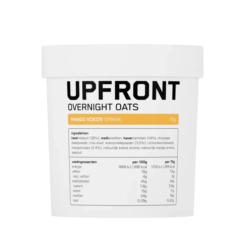 Upfront Overnight oats mango kokos smaak