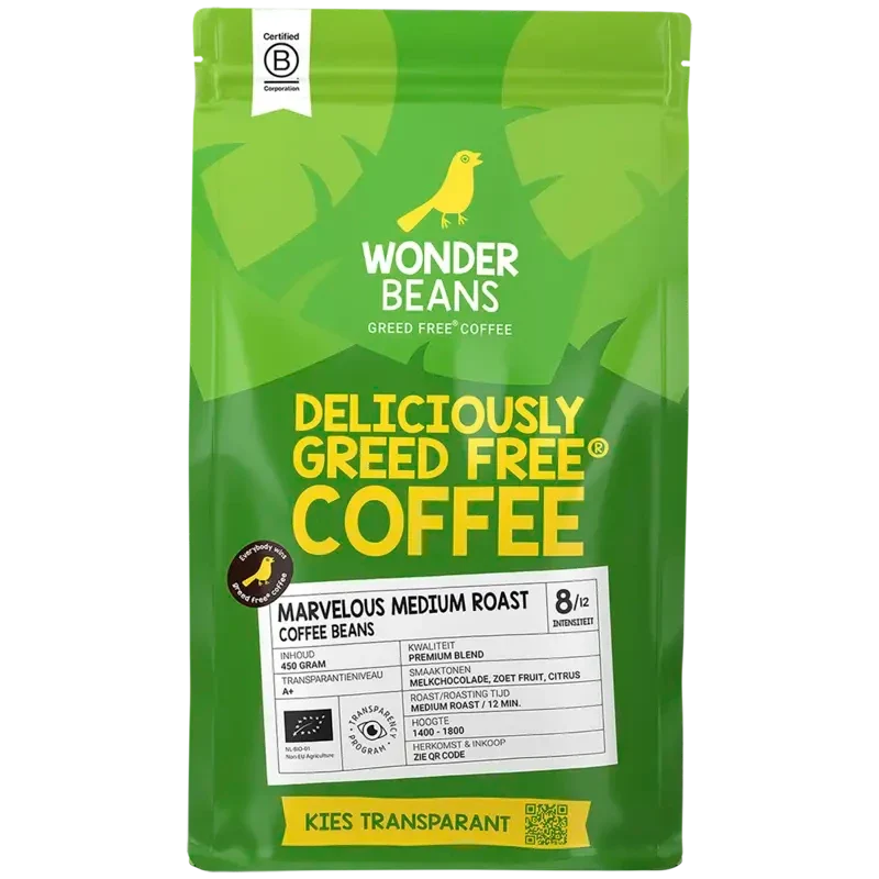 WonderBeans Marvelous medium roast coffee beans