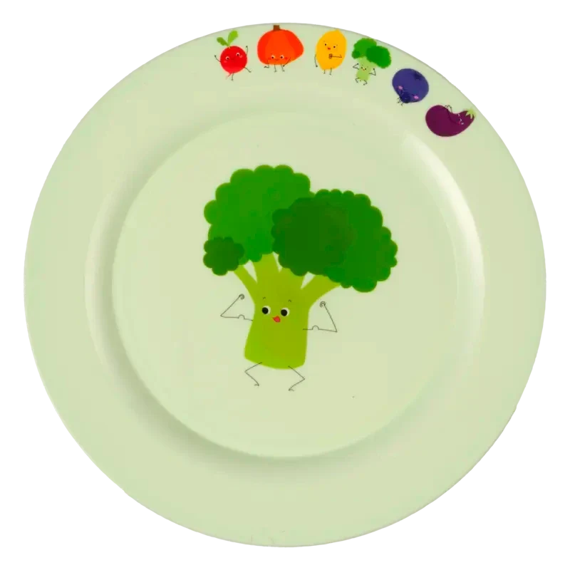 Plastic bordje broccoli