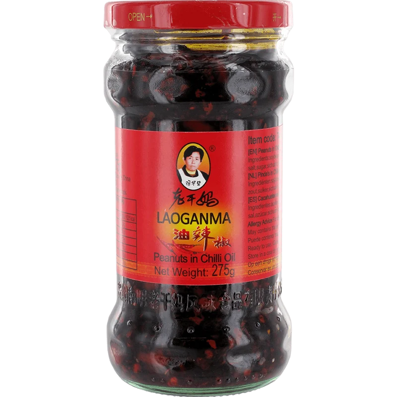 Laoganma pinda's in chili olie