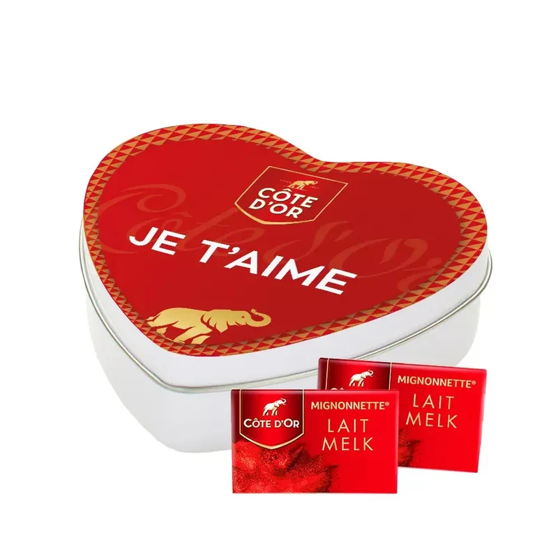 Côte d'Or Mignonnette melk geschenkdoos hartje "Je t'aime" - 150g