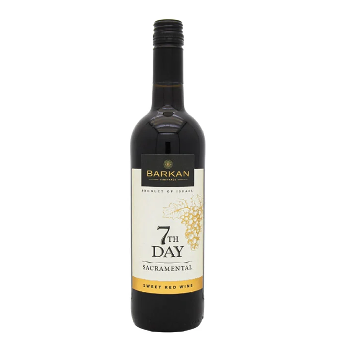 Barkan Kinor Sacramental 7th Day (Red Kiddush) – Zoete Koshere Rode Wijn met Rijp Rood Fruit, Karamel en Kruidige Tonen