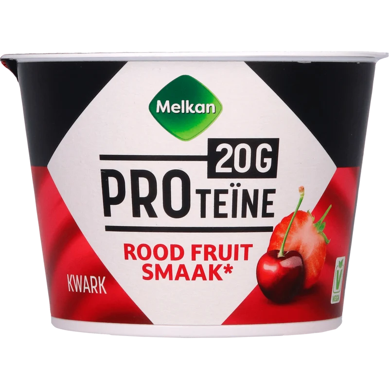 Melkan High Protein kwark rood fruit