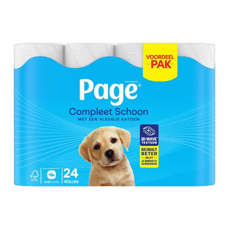 Page Compleet schoon toiletpapier voordeelpak