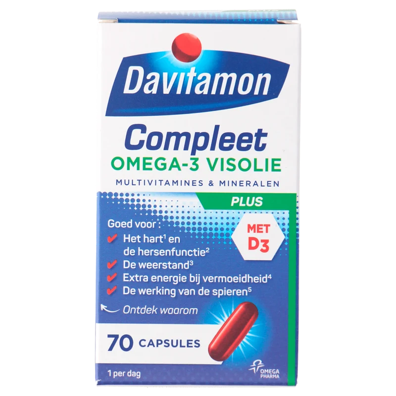 Davitamon Vitamine Compleet omega3 visolie