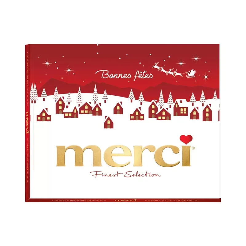 merci Bonnes fêtes -merci Finest Selection Assorti chocolade - 8 smaken - 250g