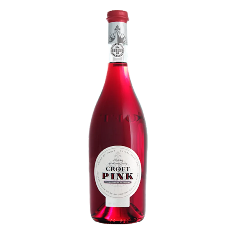 Croft Pink Port – Verfrissende Rosé Port met Frambozen, Kersen en Zomerse Frisheid