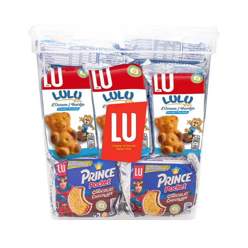 LU Kids Mix - Lulu Choco Beertjes & Prince Pocket chocolade - 33 stuks - 1130g