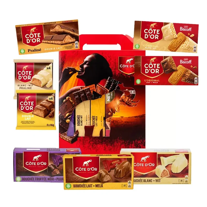 Côte d’Or chocolade giftbox - praliné & Biscoff - chocolade cadeau - 1472g