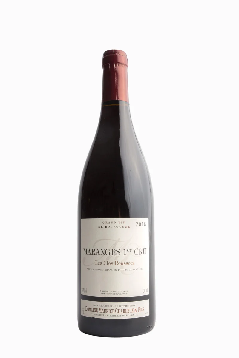 Maranges 1e Cru 2023 Les Clos Roussots Rood, Domaine Maurice Charleux & Fils