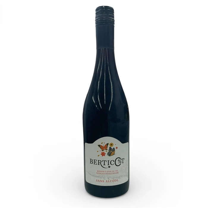Berticot Rouge 0% – Alcoholvrije Rode Wijn uit Sud-Ouest, Frankrijk – Soepel en Fruitig
