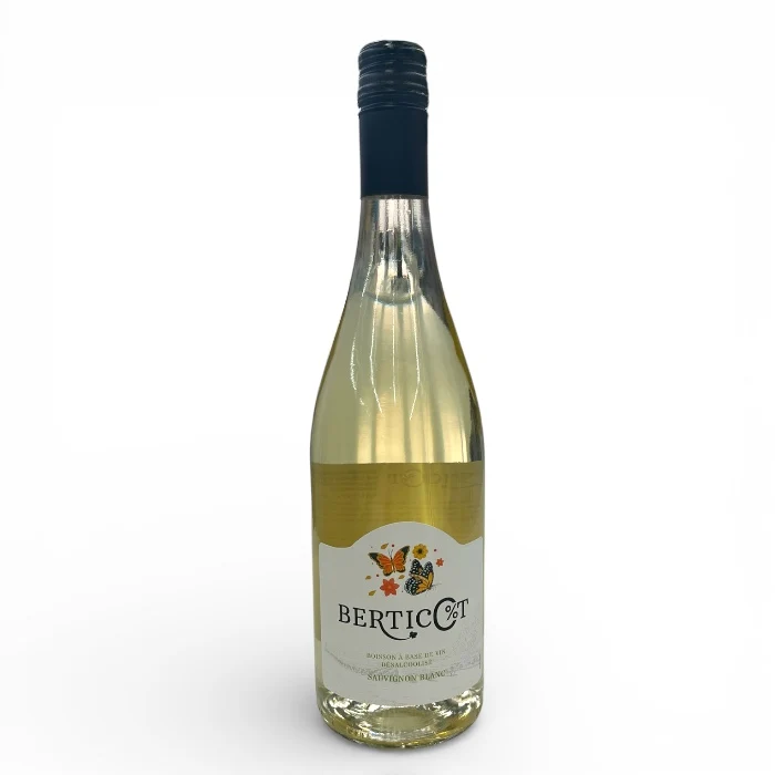 Berticot Blanc 0% – Alcoholvrije Witte Wijn uit Sud-Ouest, Frankrijk – Fris en Fruitig