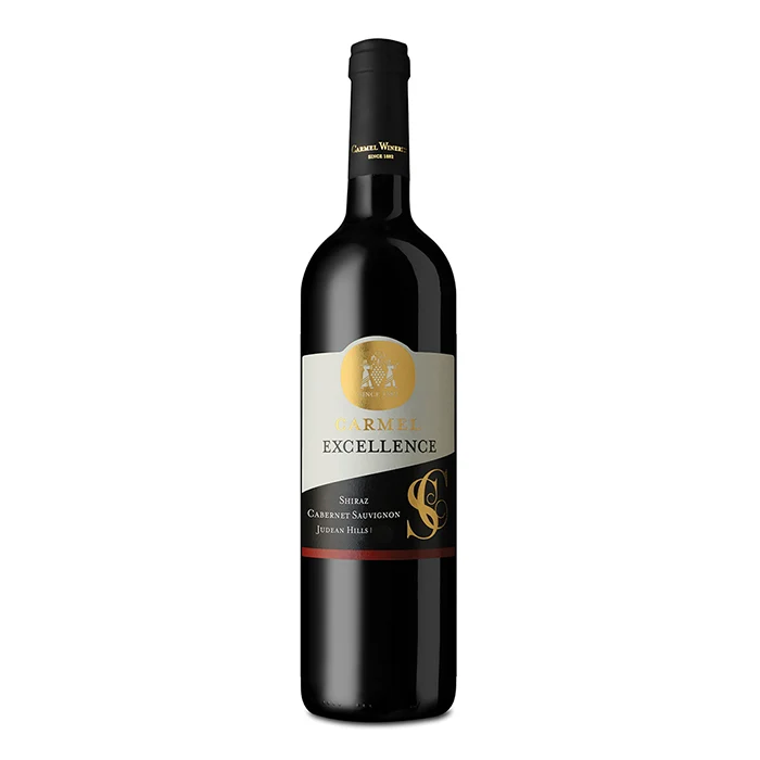 Carmel Excellence Shiraz Cabernet Sauvignon 2023 – Krachtige Israëlische Blend met Rijp Donker Fruit en Verfijnde Kruidigheid