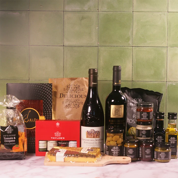 Wijncadeau Klassiek Genieten met Twee Wijnen en Delicatessen