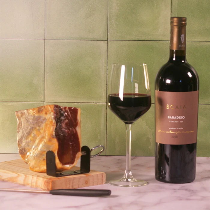 Wijncadeau Iberico met Scaia Paradiso Rosso en Jamón Reserva Duroc