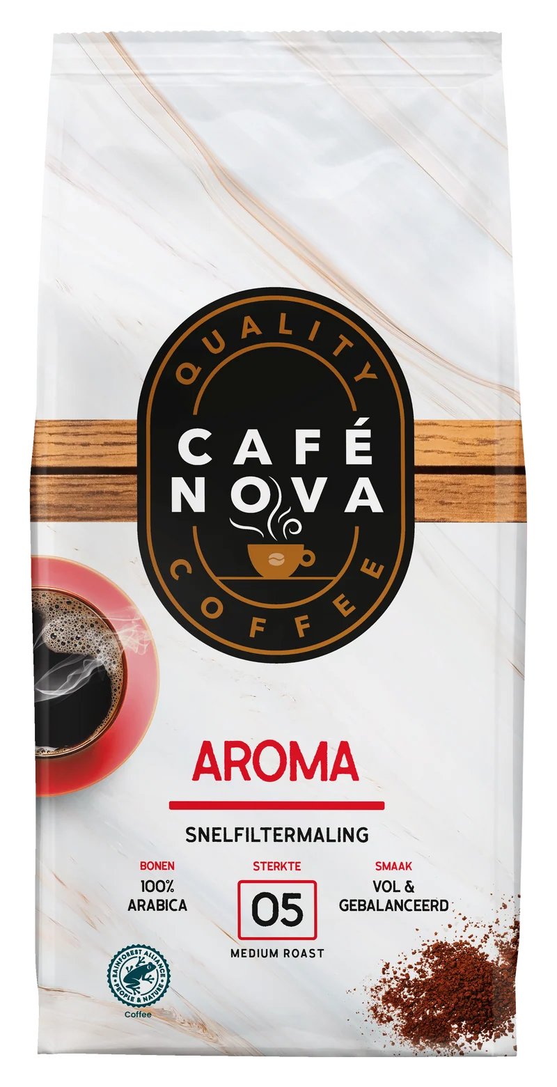 Café Nova Filterkoffie roodmerk