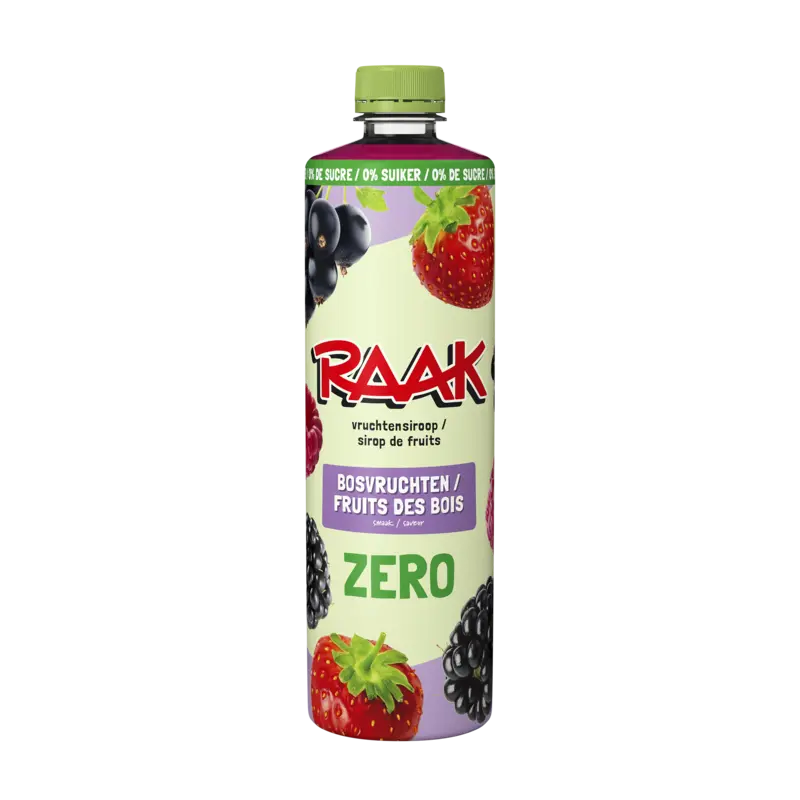 Raak Vruchtensiroop bosvruchten zero sugar