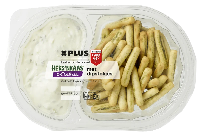 Heks'nkaas met dipstokjes