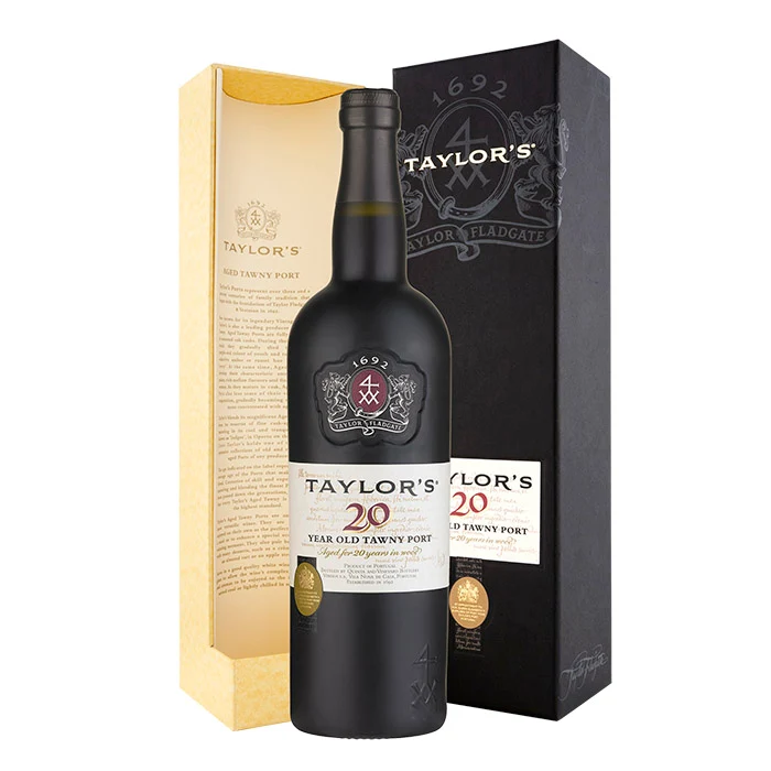Taylor's Tawny Port 20 Years – Luxe Port in Geschenkdoos met Rijke en Verfijnde Smaak