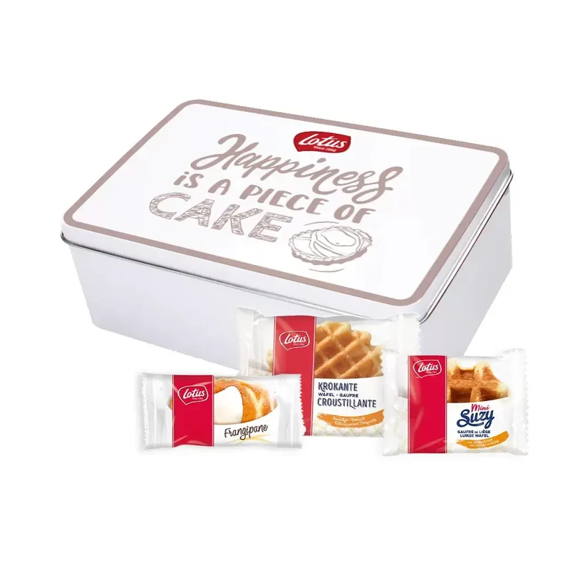 Lotus Collection Box - Frangipane, Krokante Wafels & Mini Suzy - koekjesmix - 314g