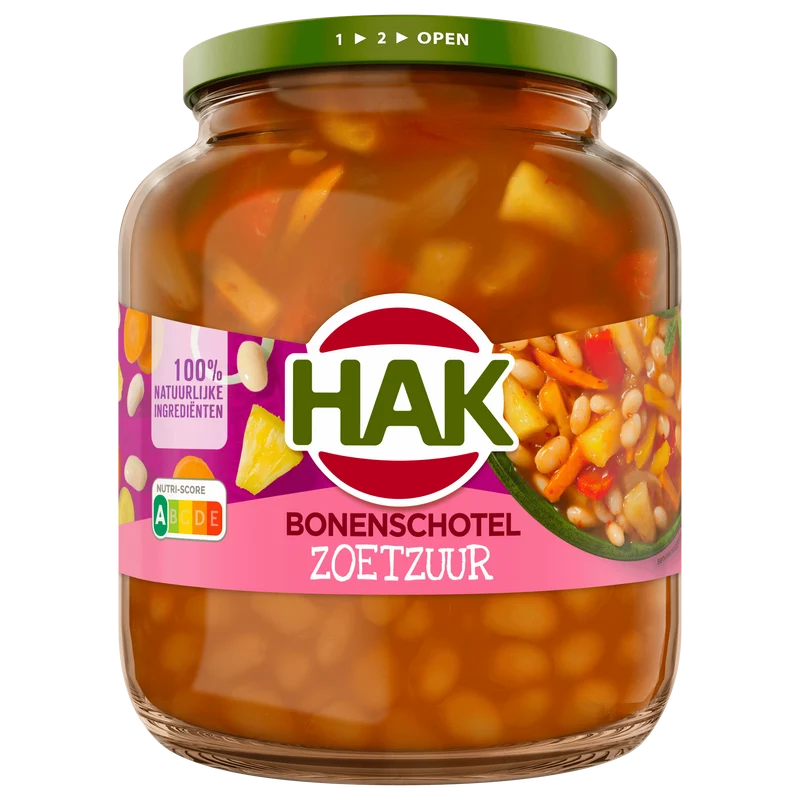Hak Bonenschotel Zoetzuur