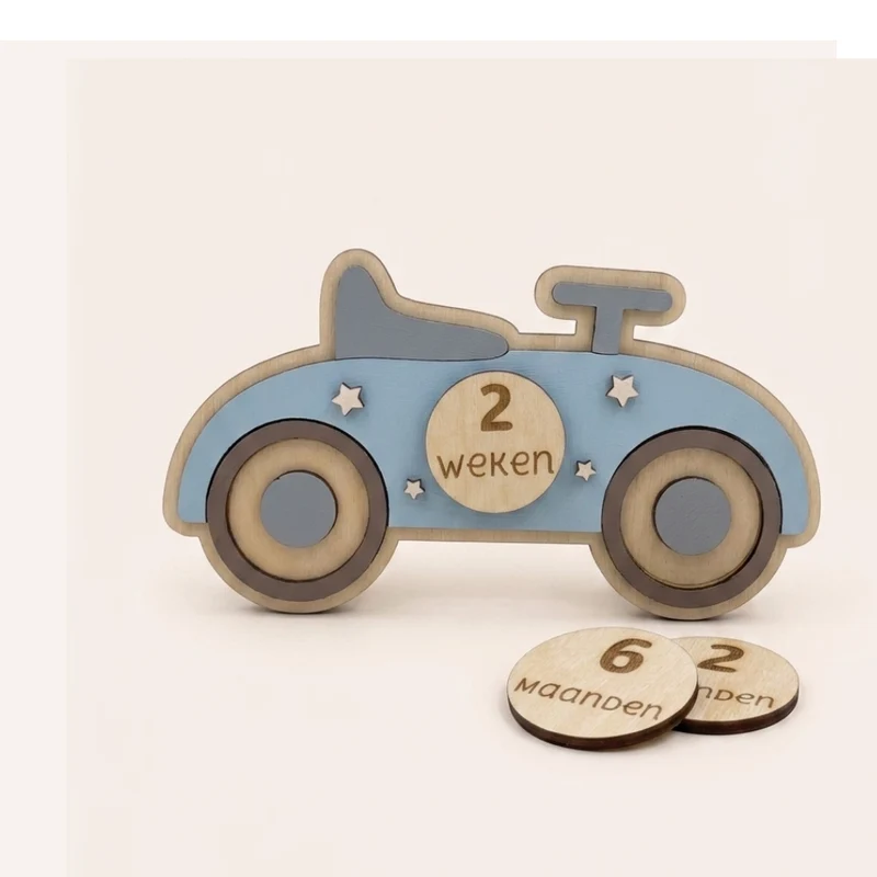 Mijlpaalkaart Race-auto