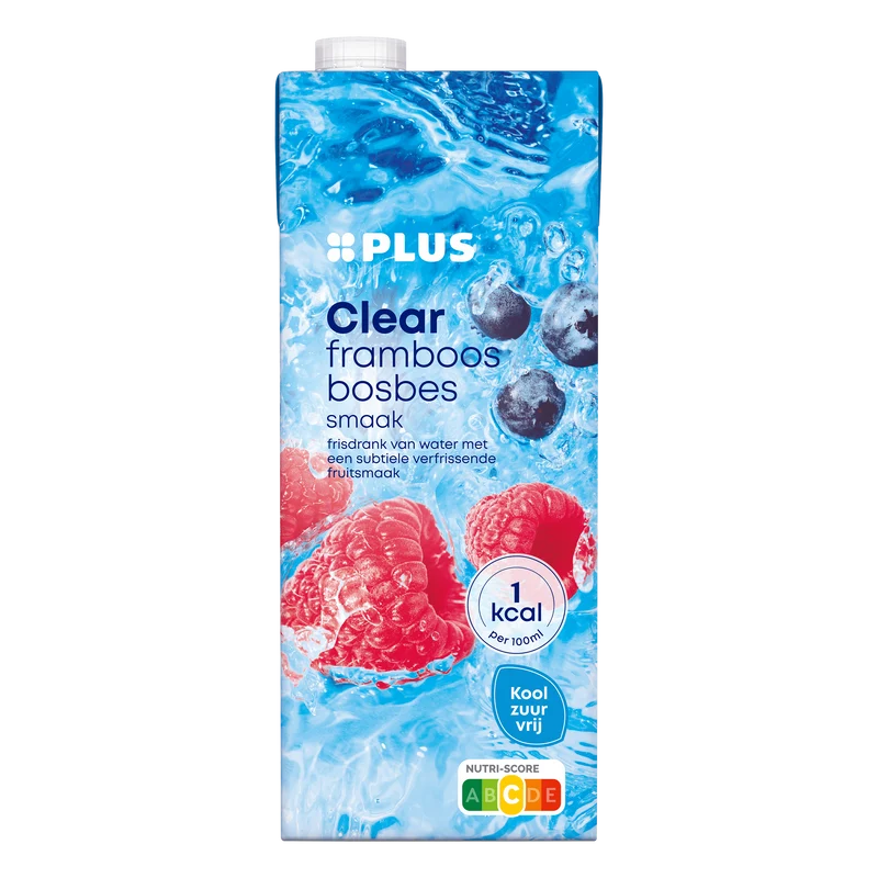 Clear framboos bosbes