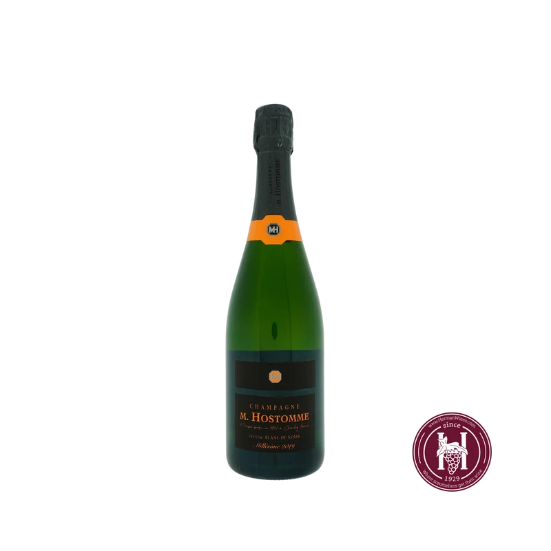 Blanc de Noirs 1er cru 2019 - Champagne M. Hostomme - 2019 - 0.75 L - Frankrijk - Bordeaux - Wit