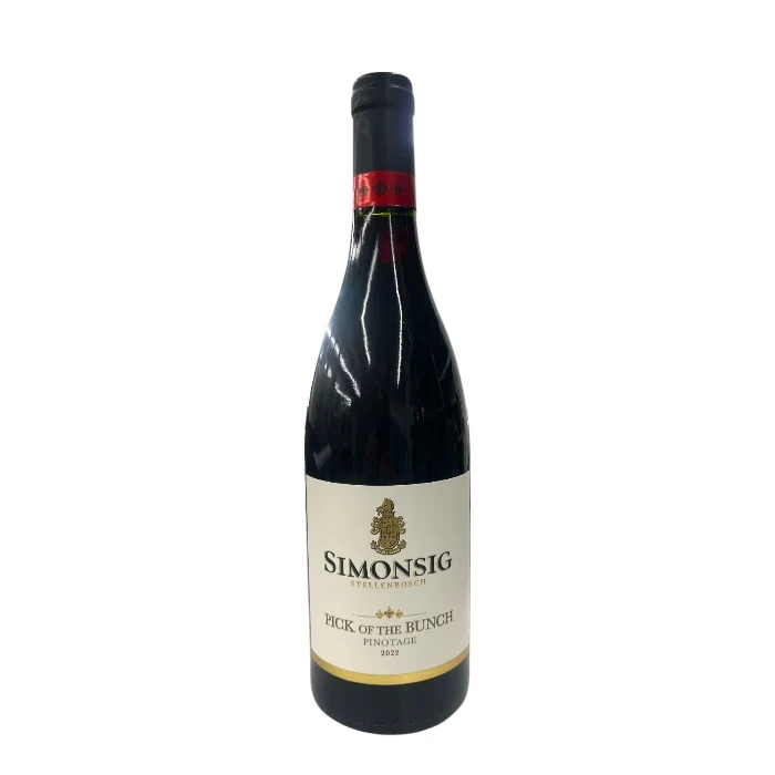 Simonsig Pick Of The Bunch Pinotage 2022 – Rode wijn uit Stellenbosch, Zuid-Afrika – Soepel en Fruitig