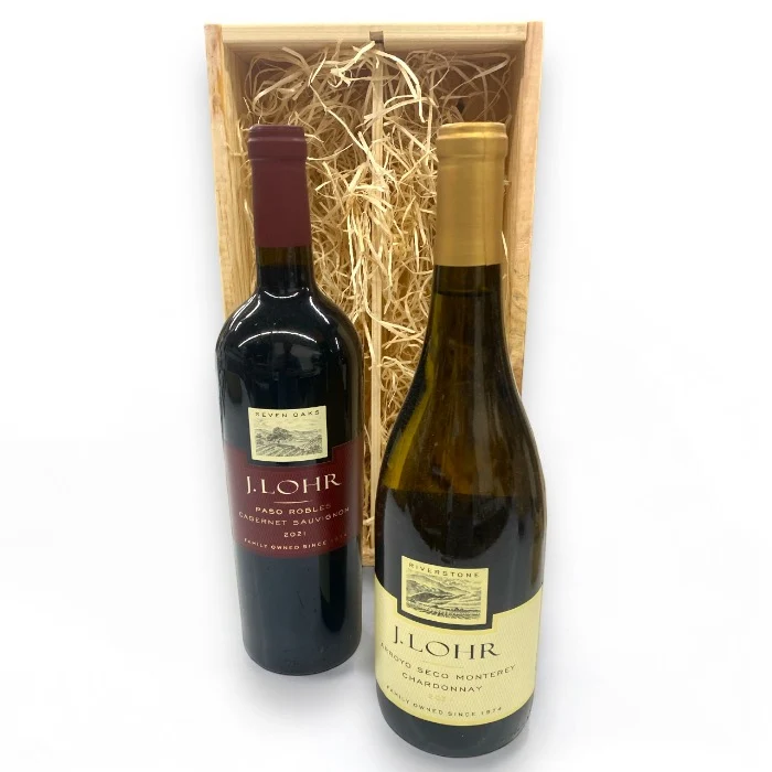 Wijngeschenk Amerika Luxe – Geschenk met Chardonnay en Cabernet Sauvignon uit Californië – Luxe en Veelzijdig