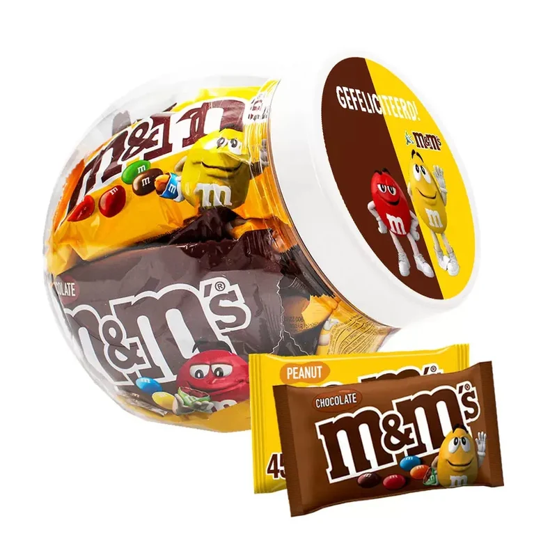 M&M's Choco & Peanut Mix - "Gefeliciteerd" - 450g