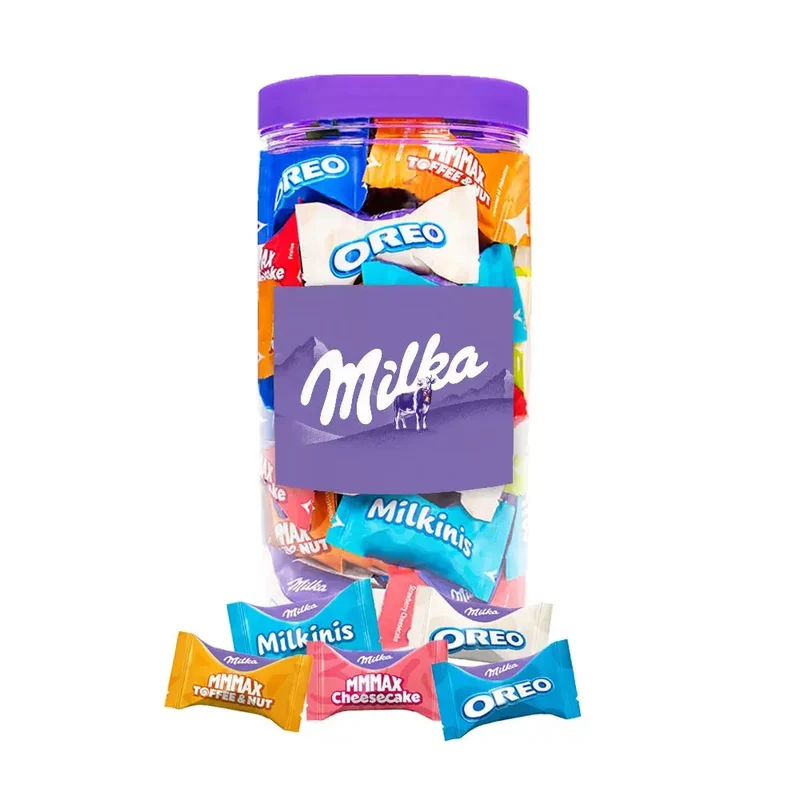 Milka Favourites chocolademix - Toffee & Nut, Oreo, Cheesecake & Milkini - 500g
