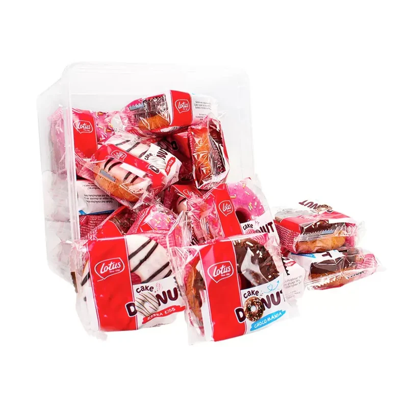 Lotus Cake Donuts Mega Mix - Pinkylicious, Zebra Kiss & Choco Mania - 16 stuks - 544g