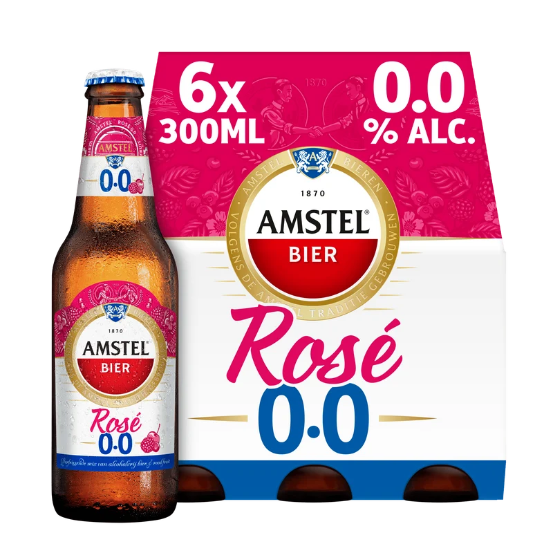 Amstel Rosé 0.0 bier fles