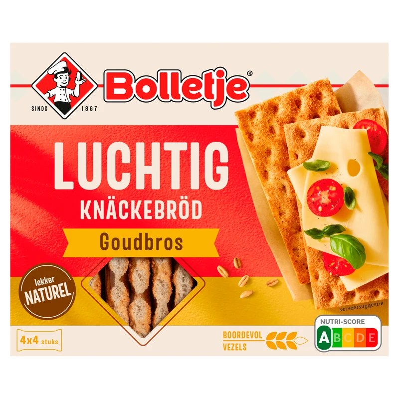 Bolletje Luchtig knäckebröd goudbros