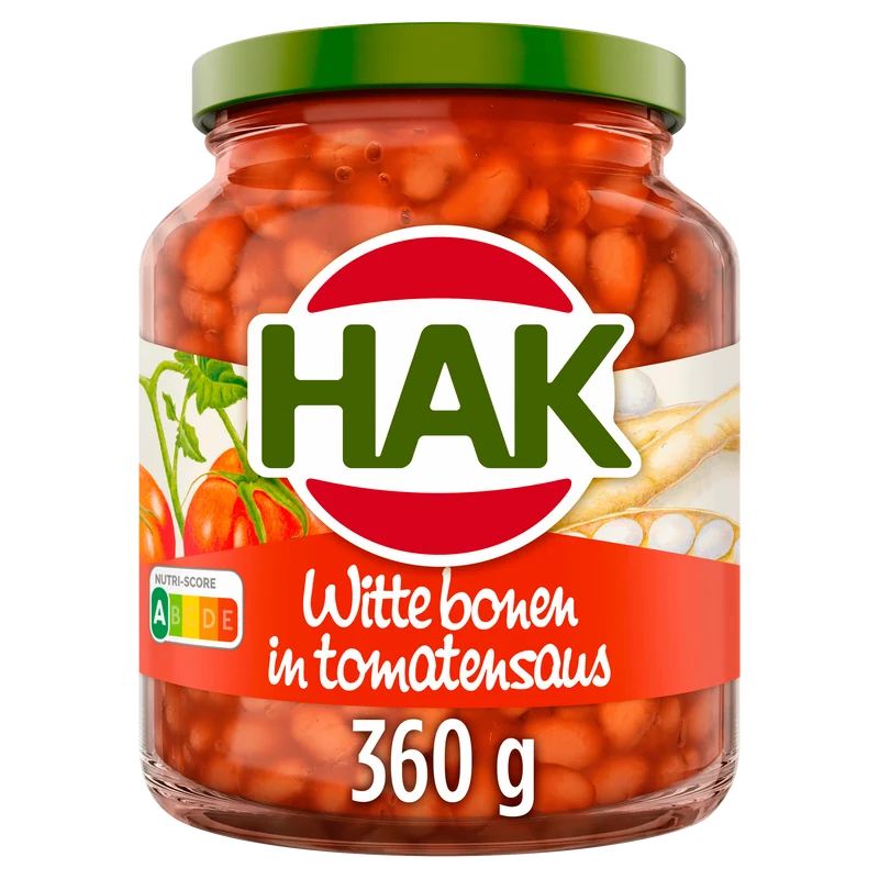 Hak Witten bonen in tomatensaus