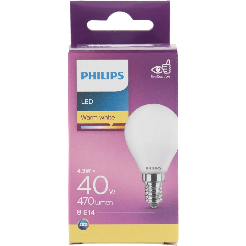 Philips LED kogel 40W E14
