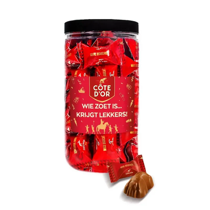 Côte d'Or Mini Bouchée "Wie zoet is... krijgt lekkers!" - chocolade van Sinterklaas - 500g