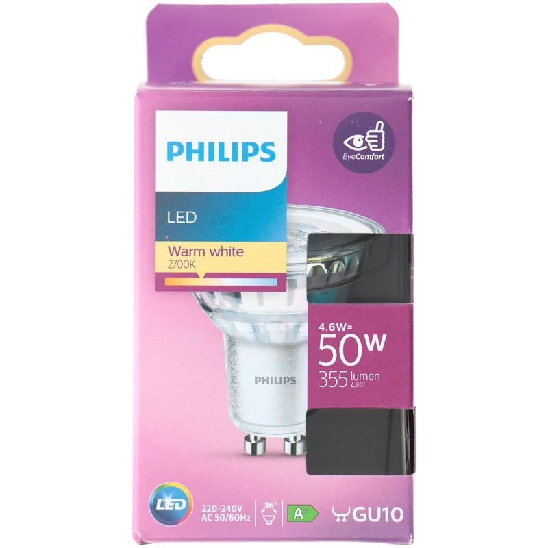 Philips LED 50W spot GU10 niet dimbaar