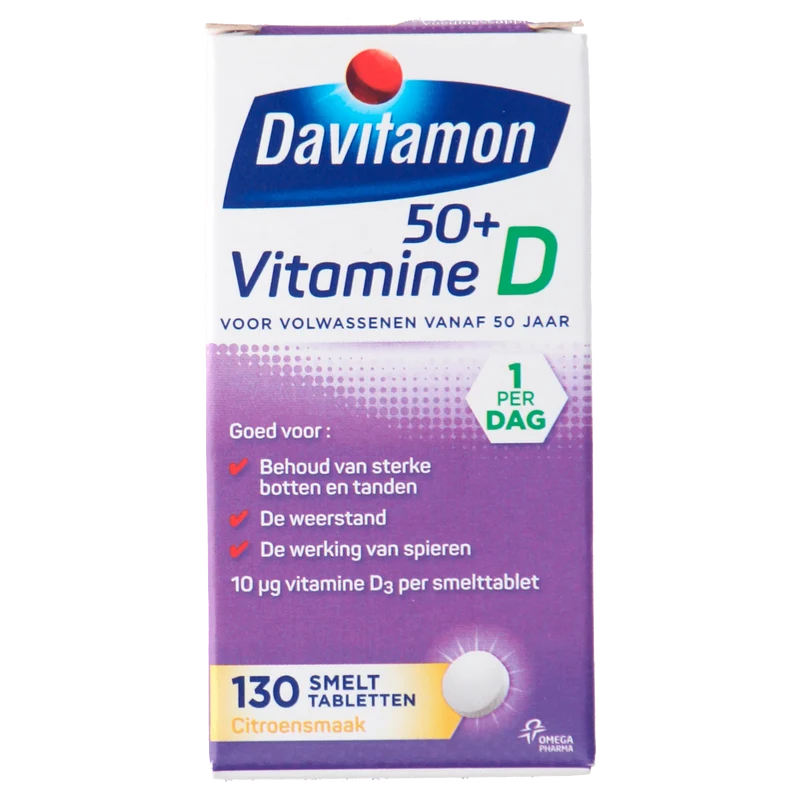 Davitamon Vitamine D 50+ smelttablet