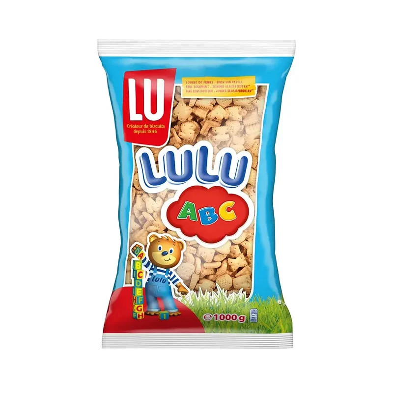LuLu A.B.C. koekjes - grootverpakking biscuits - 1000g