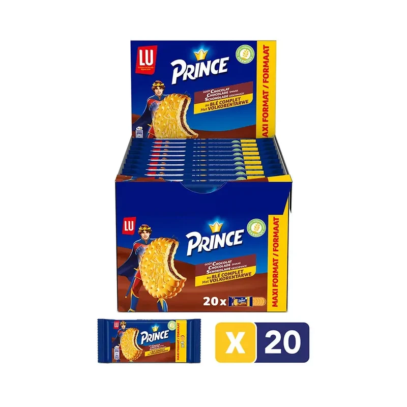 LU Prince chocolade Quattro - 20 x 80g - 1600g