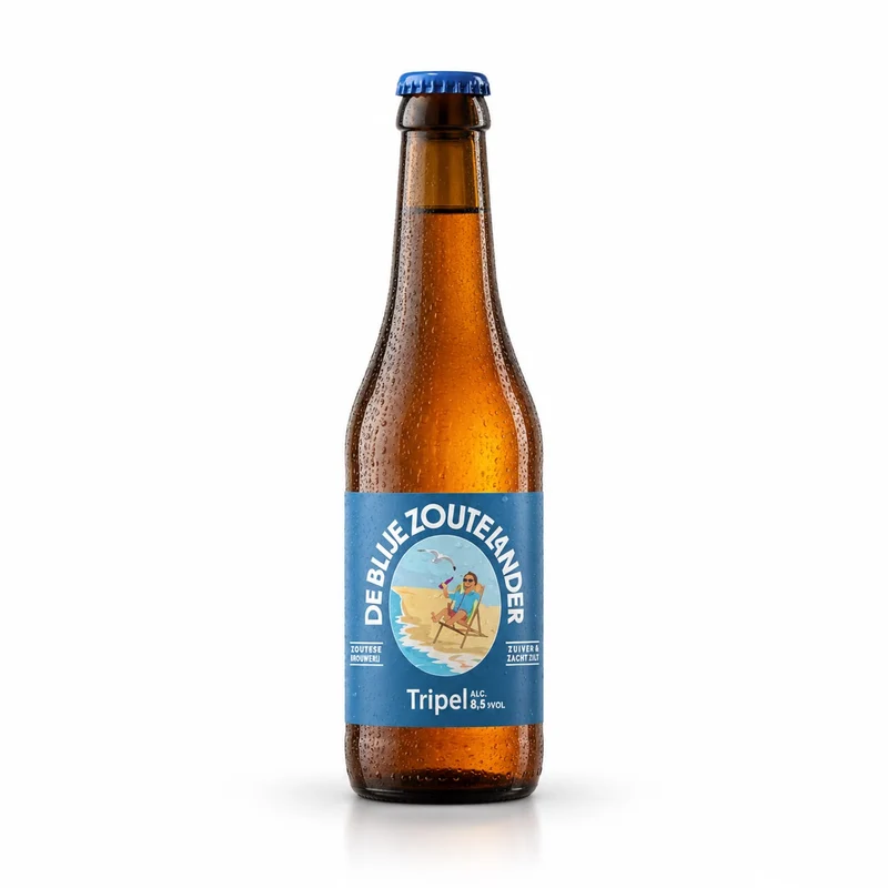 De Blije Zoutelander tripel bier 8,5%
