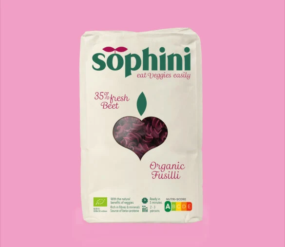 Zeeuwse groentepasta Sophini – Rode Biet Fusili 250 gram
