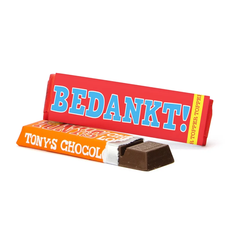 Tony Chocolonely 50 gram met eigen wikkel - Vrijwilliger