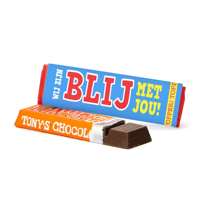 Tony Chocolonely 50 gram met eigen wikkel - Zakelijk